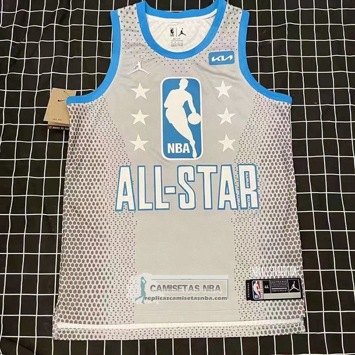 Camiseta All Star 2022 Los Angeles Lakers LeBron James NO 6 Gris